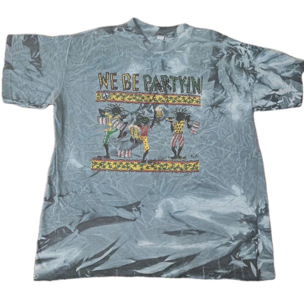 Vintage We Be Partyin Short Sleeve Cotton T-Shirt Men's XL Single Stitch 90s